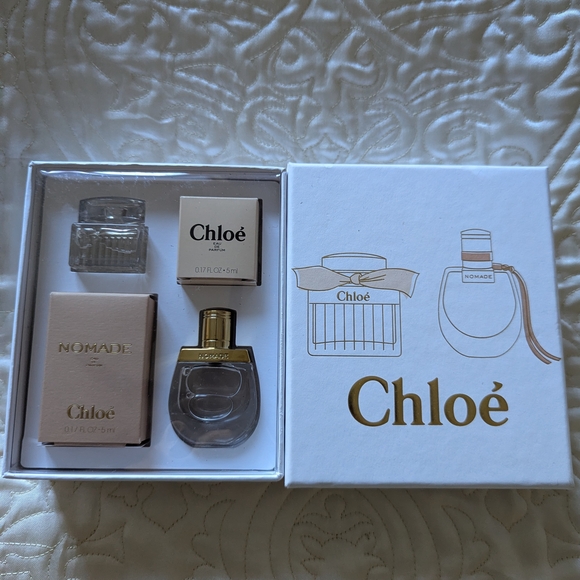 Chloe Other - New! Chloe Perfume Set with Gold and Silver Accents